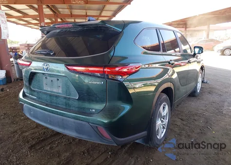 2023 Toyota Highlander Hybrid Le из США, поврежденный, VIN 5TDBBRCH4PS563407